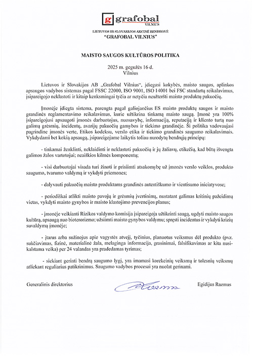 Maisto sauga